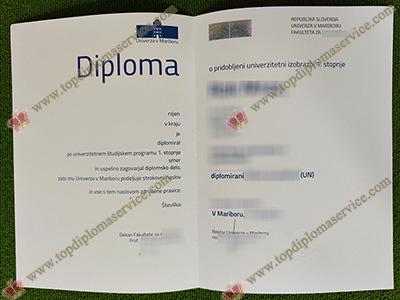 University of Maribor diploma, Univerza v Mariboru certificate,