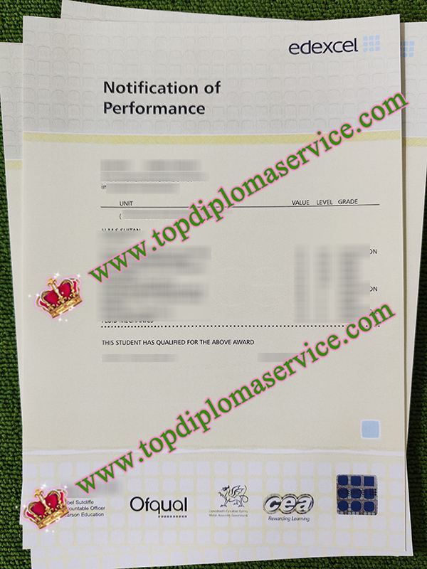 Edexcel notification of performance, BTEC HND transcript, Edexcel notification of performance, BTEC HND transcript,
