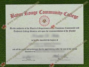 Baton Rouge Community College diploma, Baton Rouge Community College certificate,