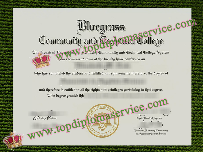 Bluegrass Community and Technical College diploma, Bluegrass Community and Technical College certificate,