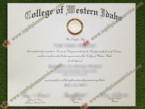 College of Western Idaho diploma, College of Western Idaho degree,