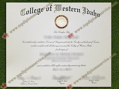 College of Western Idaho diploma, College of Western Idaho degree,