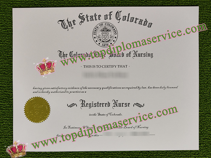 Colorado registered nurse certificate, Colorado RN license,