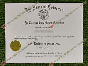Colorado registered nurse certificate, Colorado RN license,