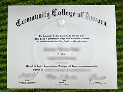 Community College of Aurora diploma, Community College of Aurora degree,