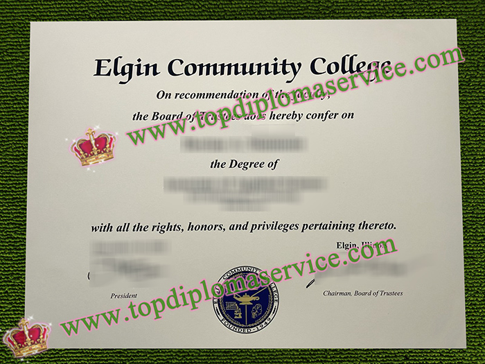 Elgin Community College diploma, Elgin Community College degree,