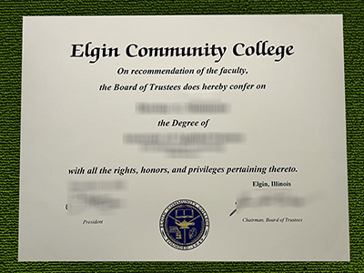Elgin Community College diploma, Elgin Community College degree,