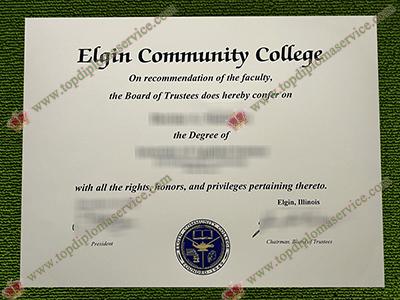 Elgin Community College diploma, Elgin Community College degree,