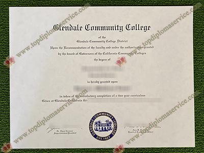 Glendale Community College diploma, Glendale Community College certificate,