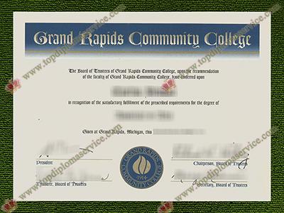 Grand Rapids Community College diploma, Grand Rapids Community College certificate,