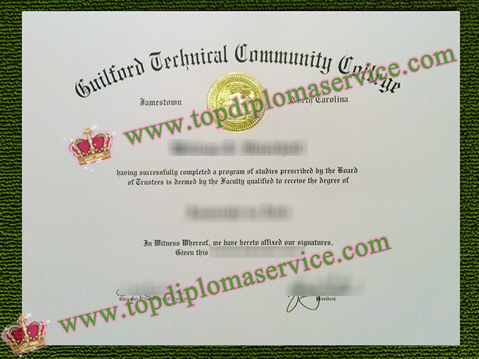 Guilford Technical Community College diploma, Guilford Technical Community College certificate,