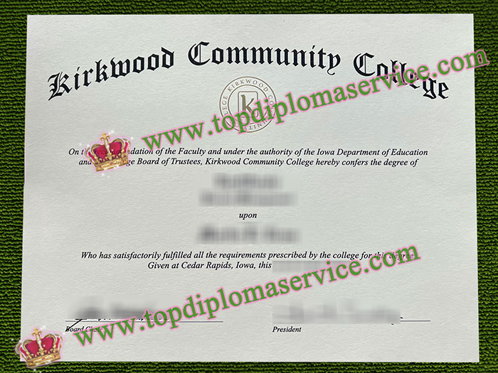 Kirkwood Community College diploma, Kirkwood Community College degree,