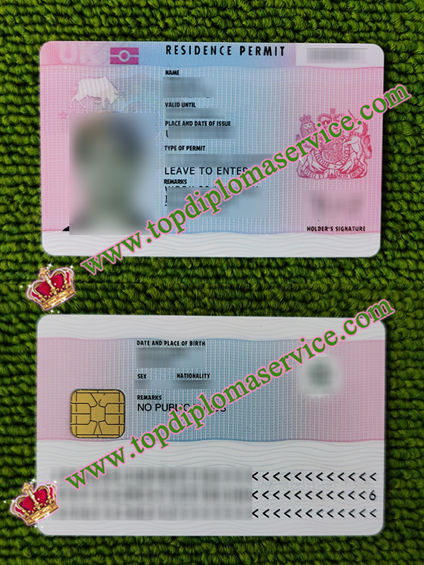 UK residence permit, UK residence card,