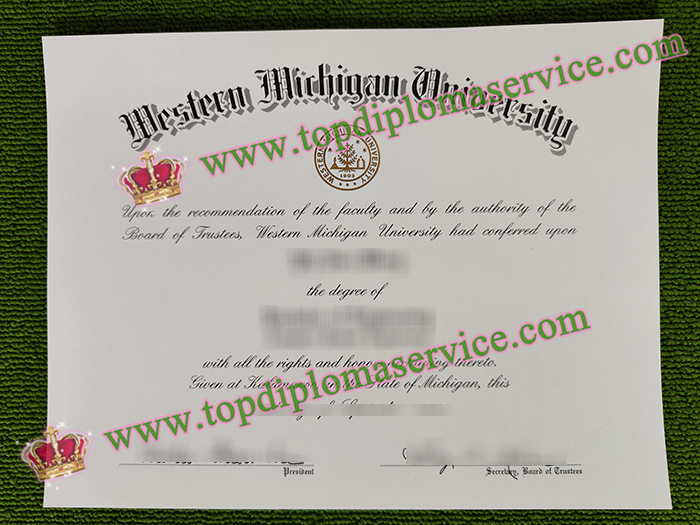 Western Michigan University diploma, Western Michigan University degree,