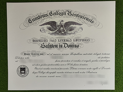 Boston College diploma, Boston College degree,