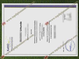 Katholische Hochschule Nordrhein-Westfalen urkunde, KatHO NRW diploma,