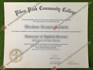 Pikes Peak Community College diploma, Pikes Peak Community College certificate,