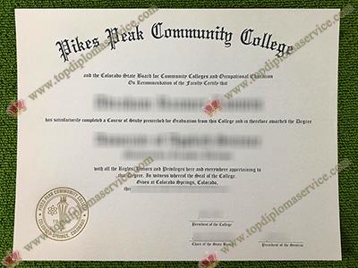 Pikes Peak Community College diploma, Pikes Peak Community College certificate,