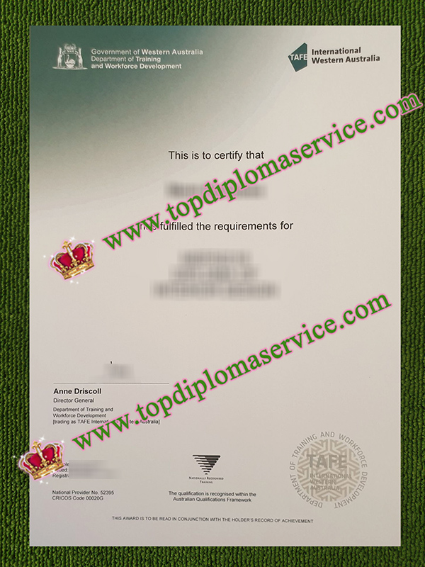 TAFE International Western Australia certificate, TIWA diploma,