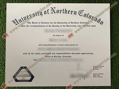 University of Northern Colorado diploma, University of Northern Colorado degree,