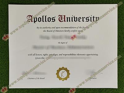 Apollos University diploma, Apollos University certificate,