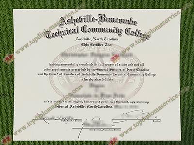 Asheville-Buncombe Technical Community College diploma, A-B Tech diploma,