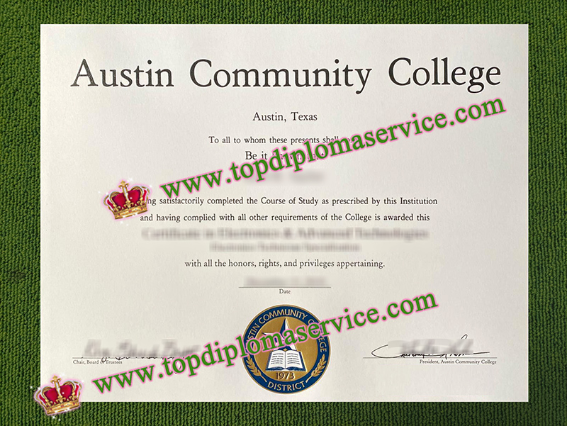 Austin Community College diploma, Austin Community College associate degree,
