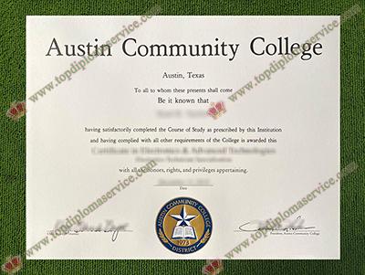 Austin Community College diploma, Austin Community College associate degree,