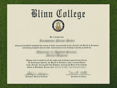 Blinn College diploma, Blinn College associate degree,