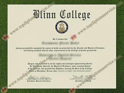 Blinn College diploma, Blinn College associate degree,