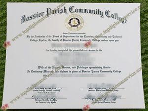 Bossier Parish Community College diploma, Bossier Parish Community College certificate,