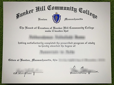 Bunker Hill Community College diploma, Bunker Hill Community College certificate,