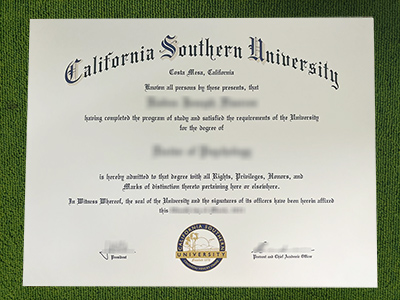 California Southern University diploma, California Southern University degree,