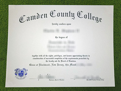 Camden County College diploma, Camden County College degree,