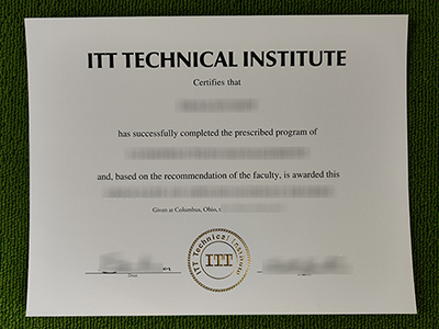 ITT Technical Institute certificate, ITT Technical Institute diploma,