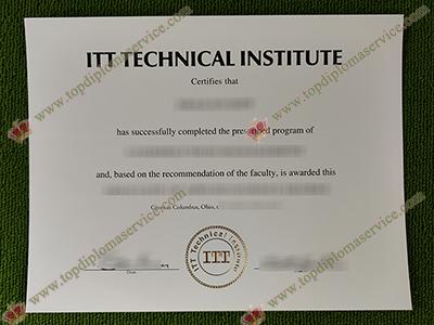 ITT Technical Institute certificate, ITT Technical Institute diploma,