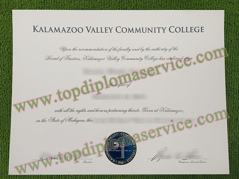 Kalamazoo Valley Community College diploma, Kalamazoo Valley Community College certificate,