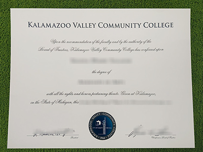 Kalamazoo Valley Community College diploma, Kalamazoo Valley Community College certificate,