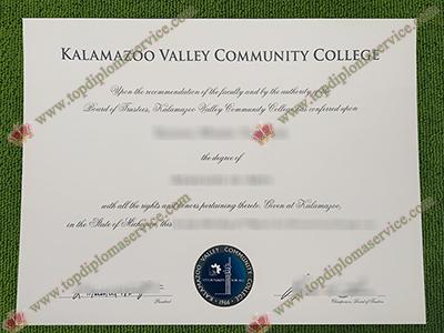 Kalamazoo Valley Community College diploma, Kalamazoo Valley Community College certificate,