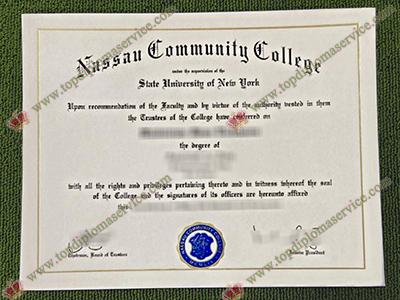 Nassau Community College diploma, Nassau Community College associate degree,