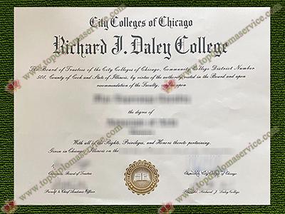 Richard J Daley College diploma, Richard J Daley College degree,