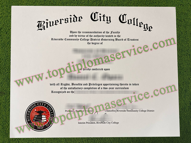 Riverside City College diploma, RCC diploma,