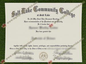 Salt Lake Community College diploma, Salt Lake Community College degree,