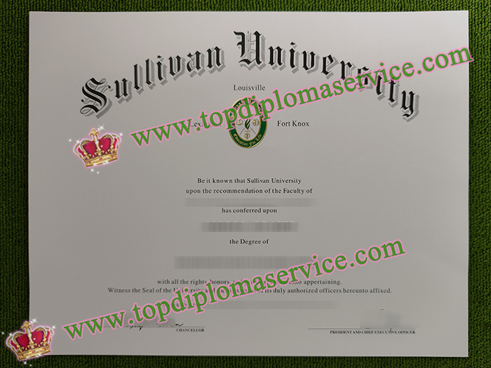 Sullivan University diploma, Sullivan University certificate,