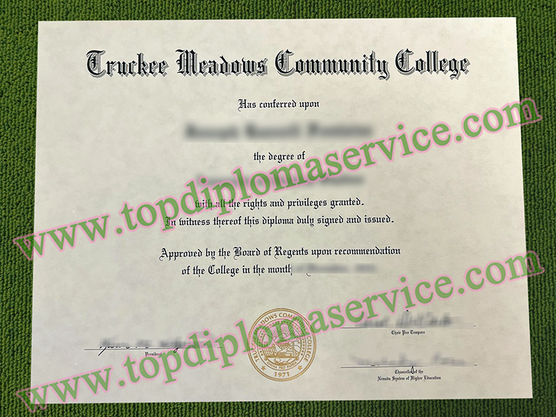 Truckee Meadows Community College diploma, TMCC associate degree,