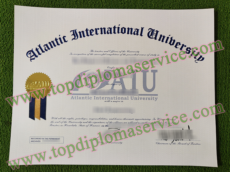 Atlantic International University diploma, Atlantic International University fake certificate,