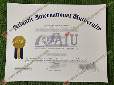 Atlantic International University diploma, Atlantic International University fake certificate,