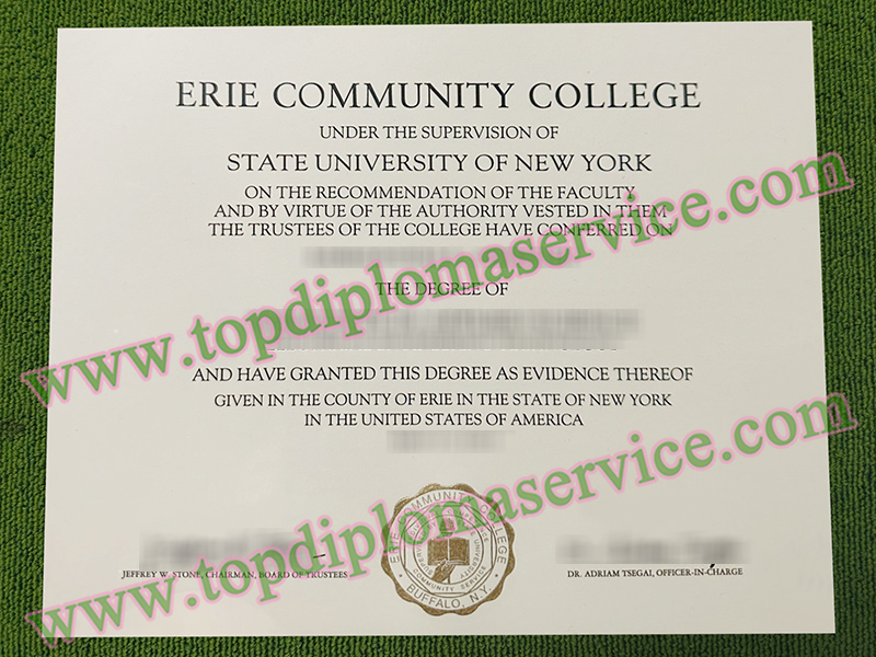 Erie Community College diploma, SUNY Erie associate degree,