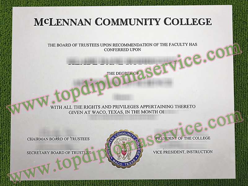 McLennan Community College diploma, McLennan Community College certificate,