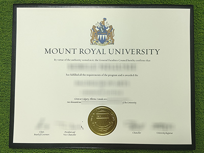 Mount Royal University diploma, Mount Royal University certificate,